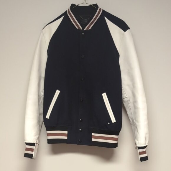 Coach Classic Navy and White Bomber Jacket - Picture 1 of 11